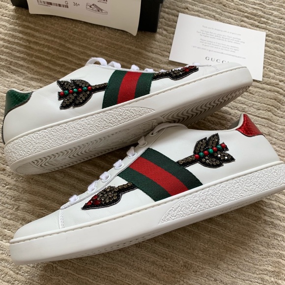 Gucci Ace Embroidered Sneaker Arrow 